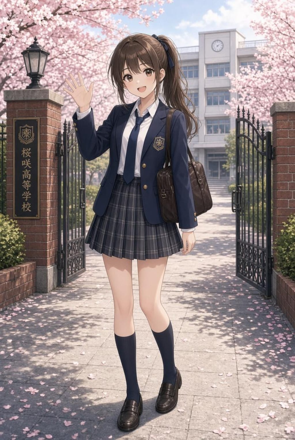 （Grok）ギャルゲーヒロインみたいなの　制服編
