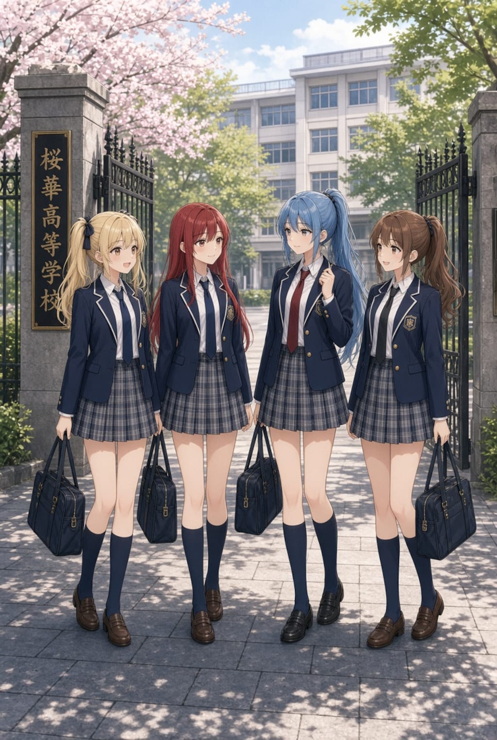 （Grok）ギャルゲーヒロインみたいなの　制服編