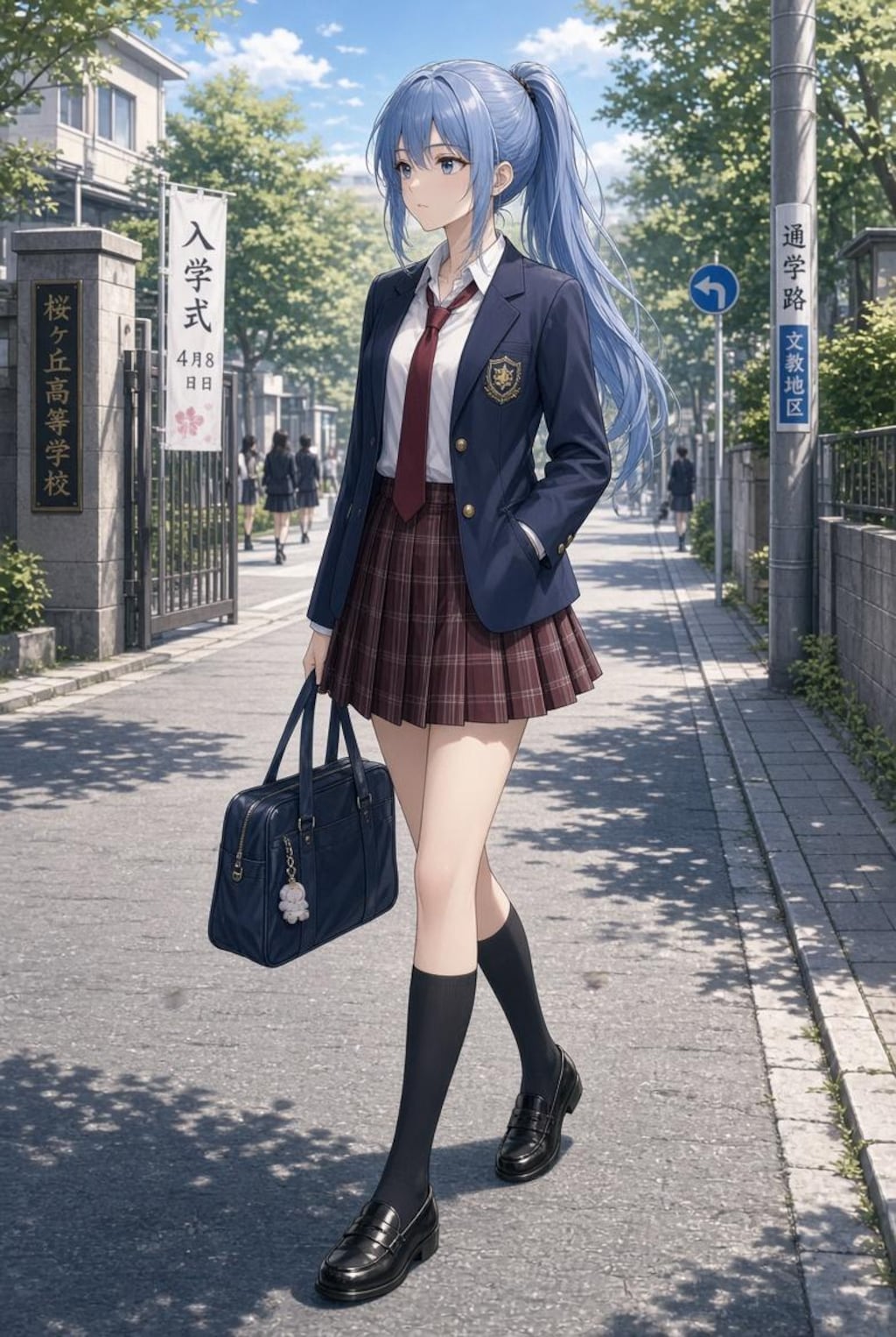（Grok）ギャルゲーヒロインみたいなの　制服編