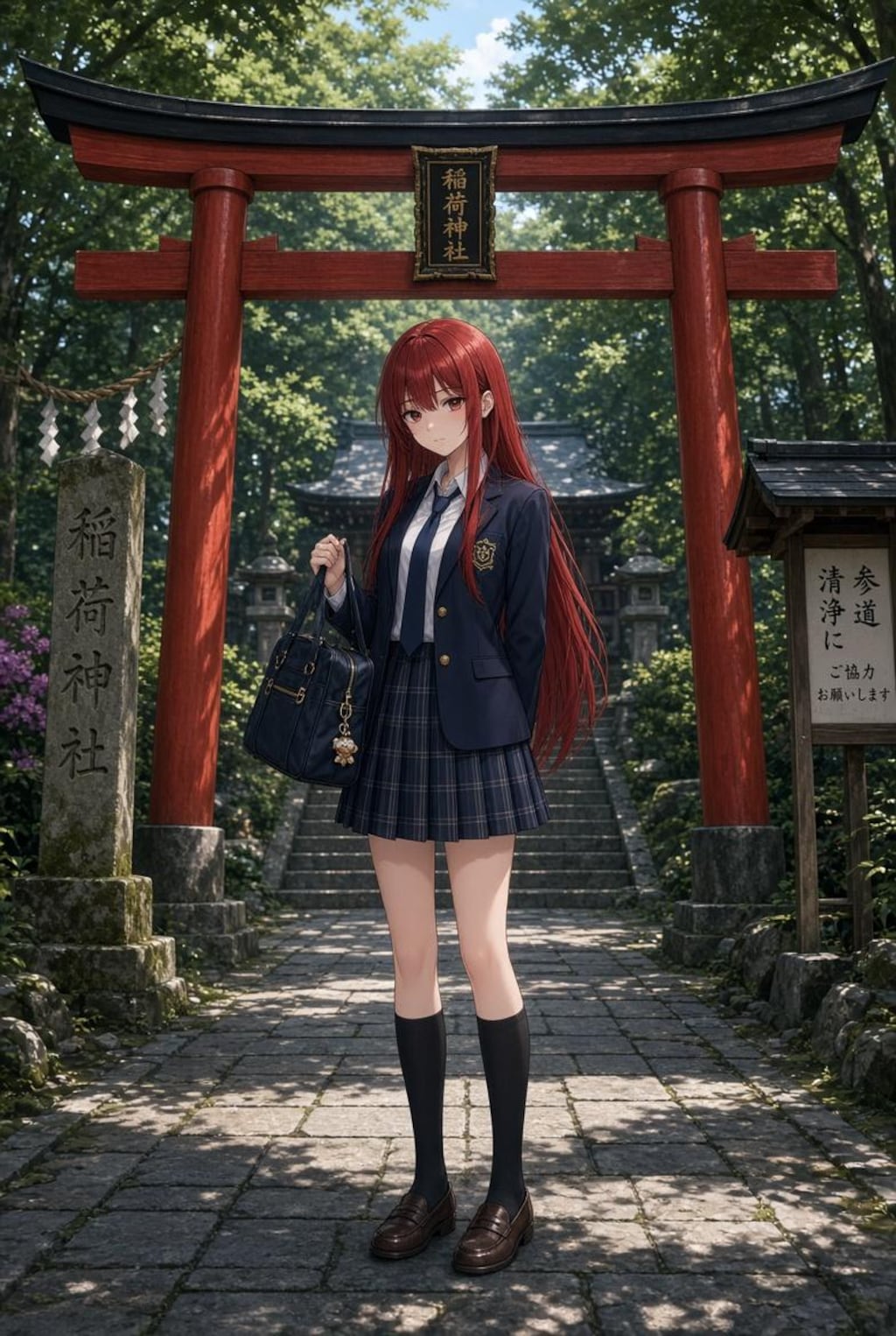 （Grok）ギャルゲーヒロインみたいなの　制服編