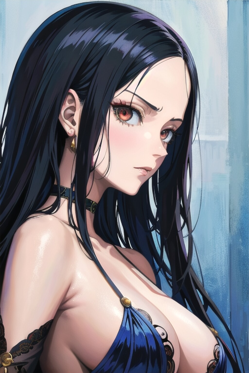 肖像画10　ハンコック風