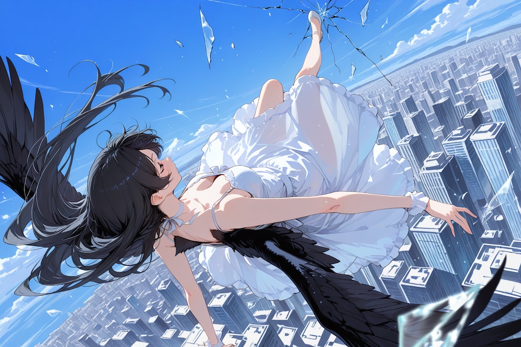 落ちる