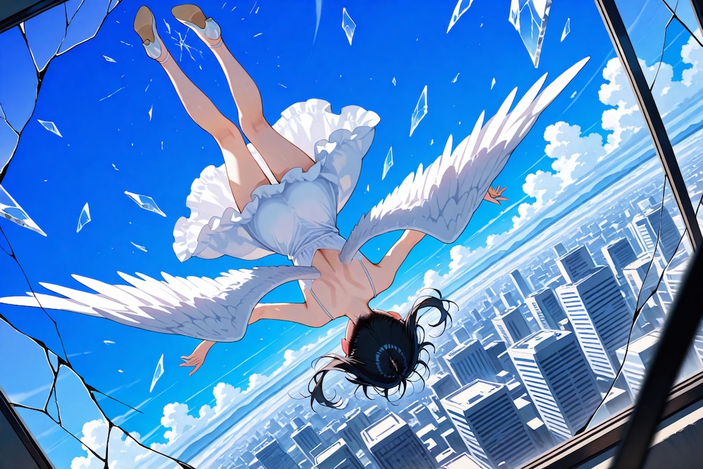 落ちる