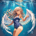 水中の天使 2枚目