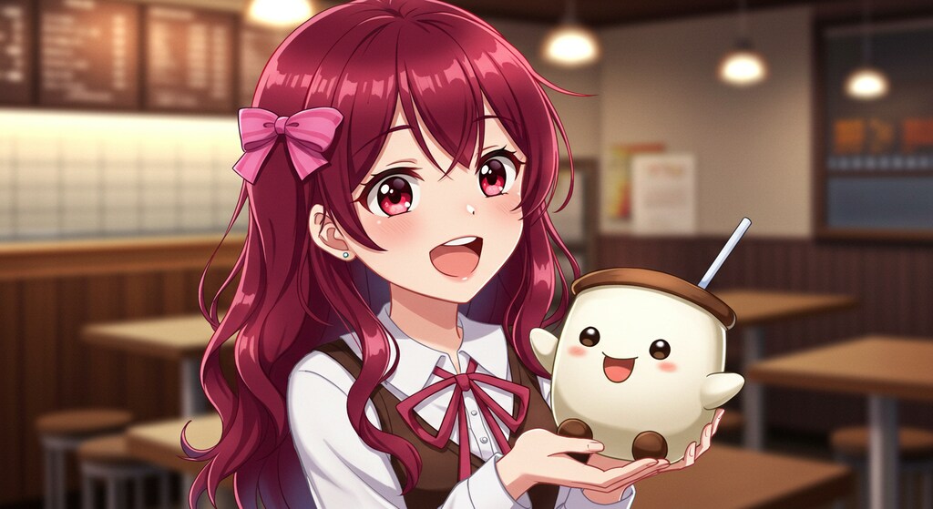 ミオちゃんと コーヒーほうくん(珈琲生体細胞)