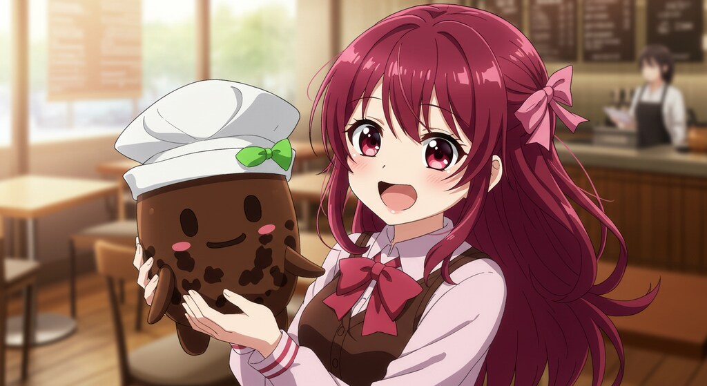 ミオちゃんと コーヒーほうくん(珈琲生体細胞)