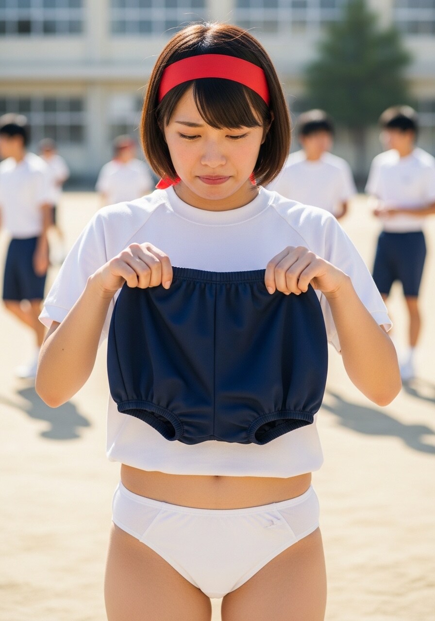 借り物競走②　 赤組みさきちゃん