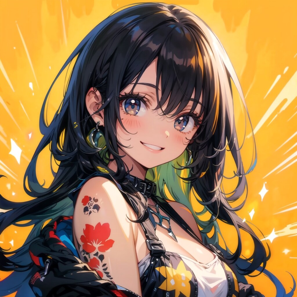 赤い花のタトゥー | の人気AIイラスト・グラビア