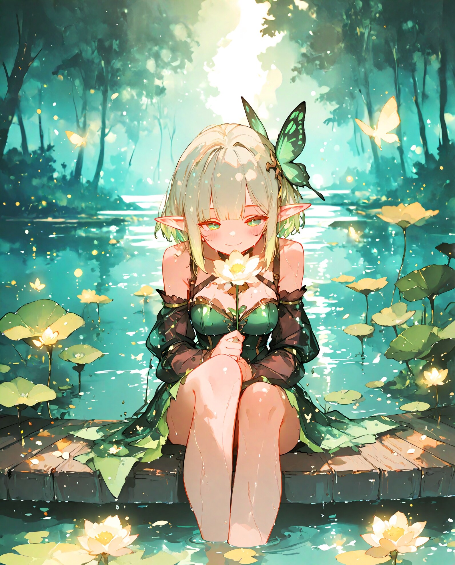森のエルフ少女