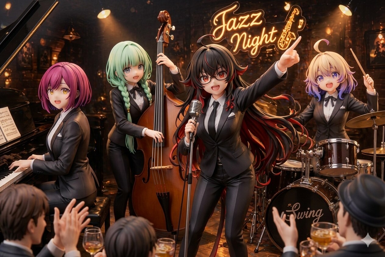 国際ジャズデー(フィギュア化してみたよ) | の人気AIイラスト・グラビア