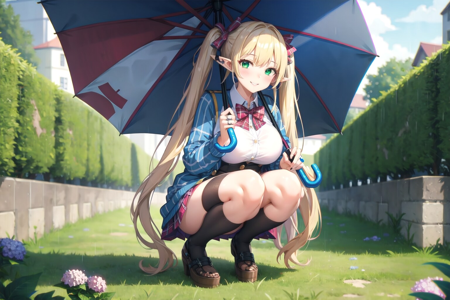 エルフの若奥様です