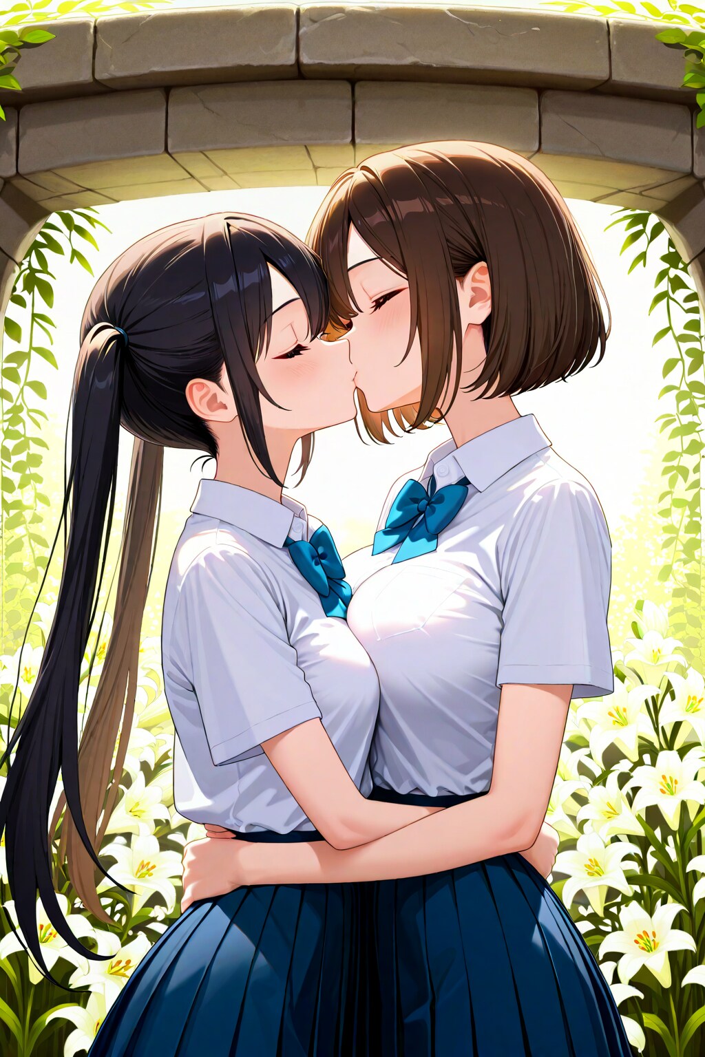 百合キス