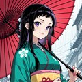 雨と女の子　その４ 2枚目
