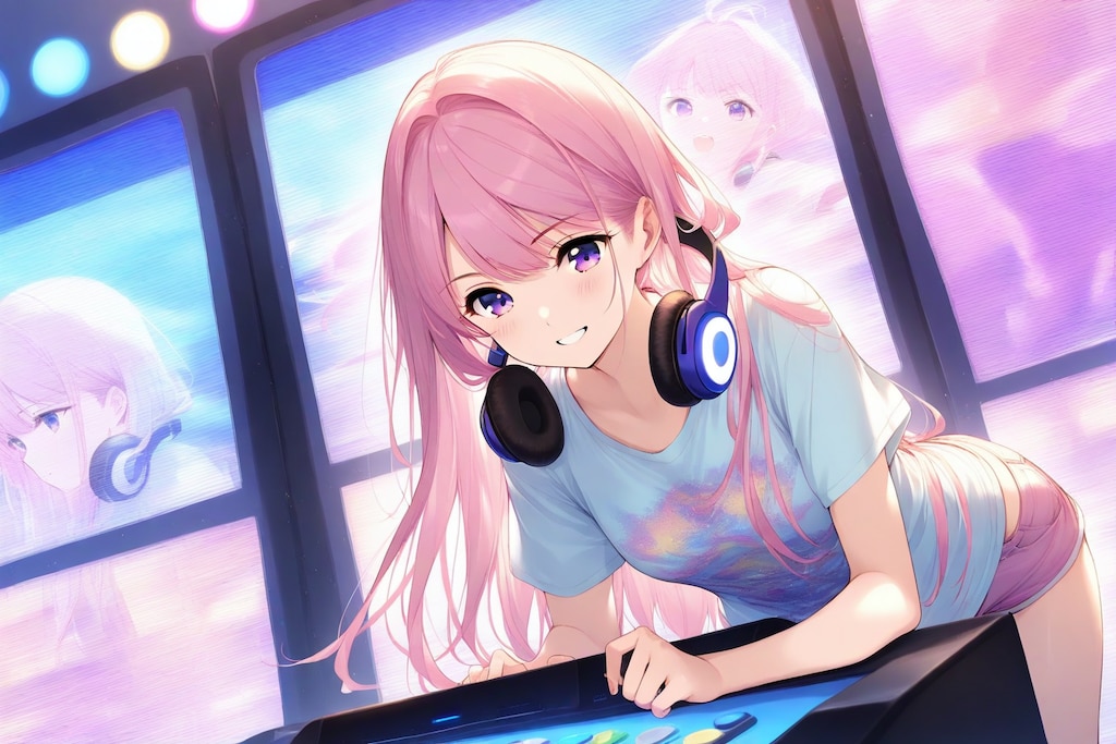 筐体の上で輝く