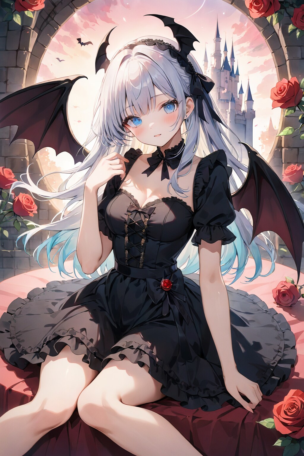 ヴァンパイアになりきるお姫様 | の人気AIイラスト・グラビア