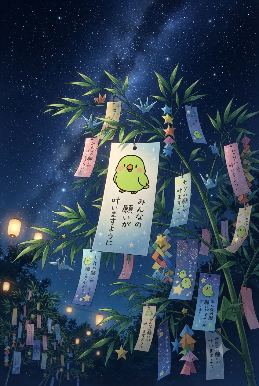 インコ短冊