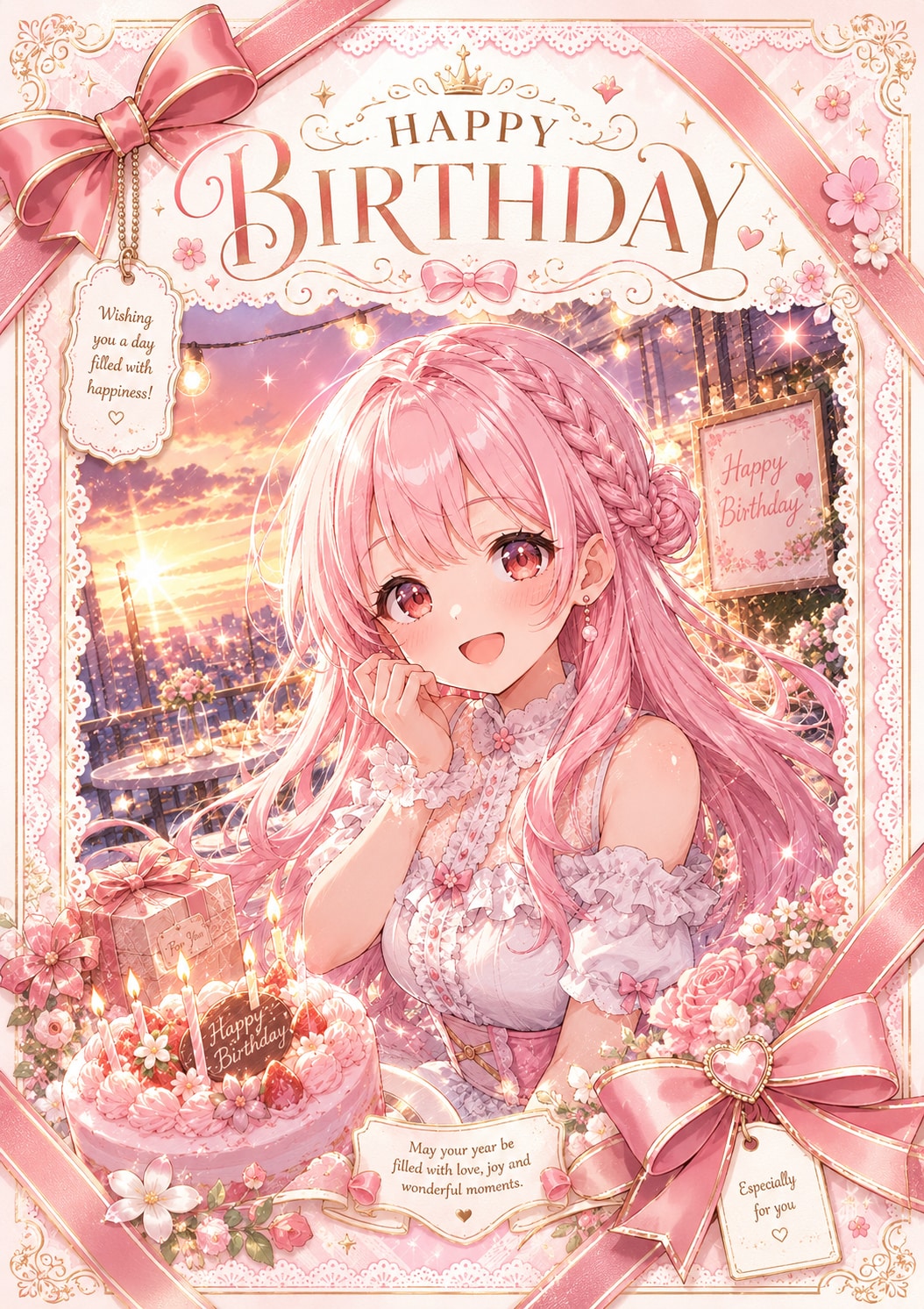 りなちゃんへ贈るバースデーカード🎀