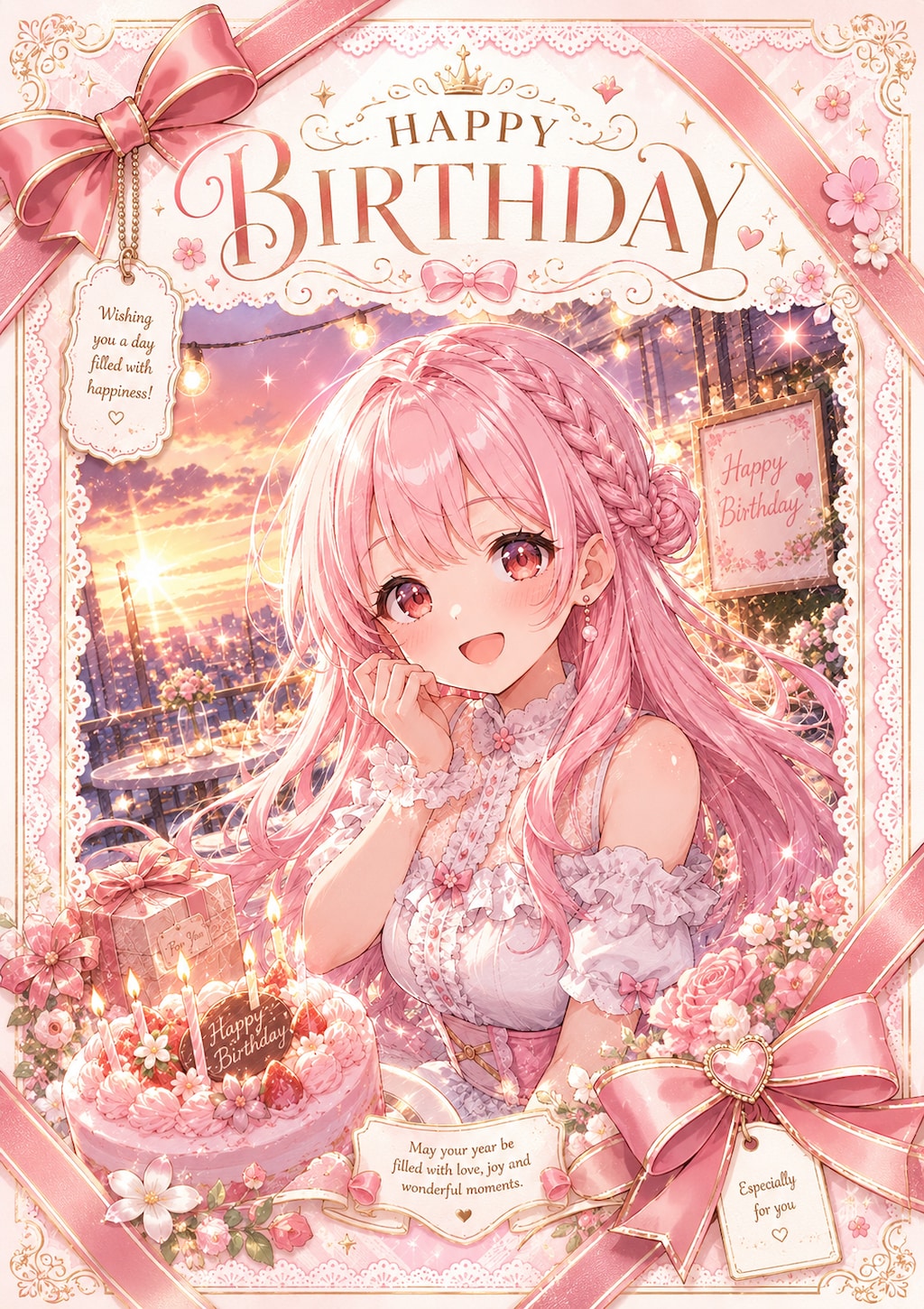 りなちゃんへ贈るバースデーカード🎀