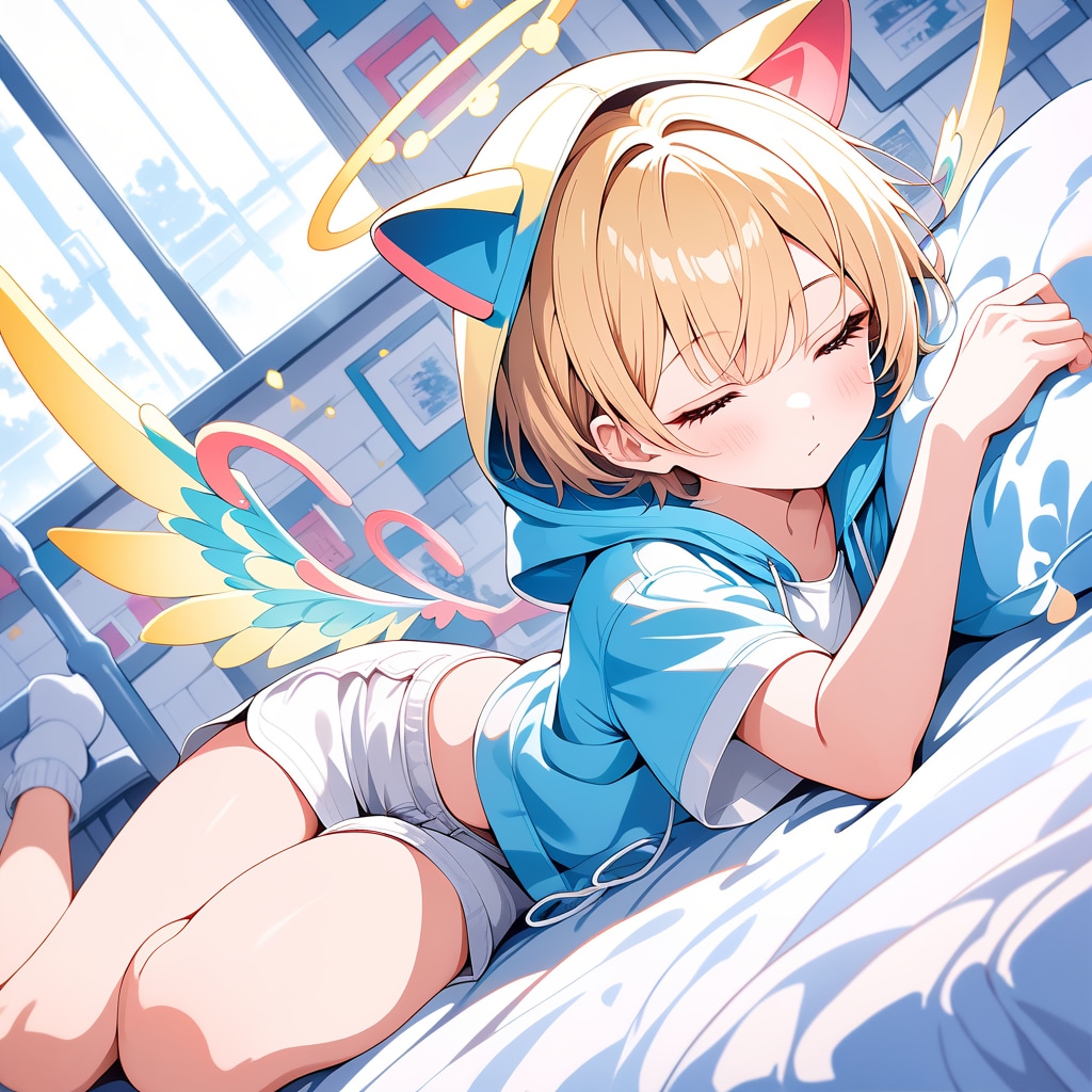 お休み天使娘 | の人気AIイラスト・グラビア