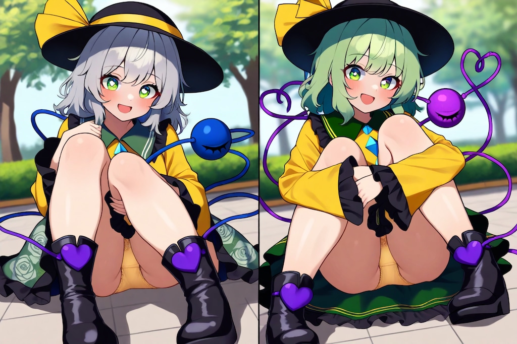東方パンチラ（妖夢・諏訪子・さとり・こいし）