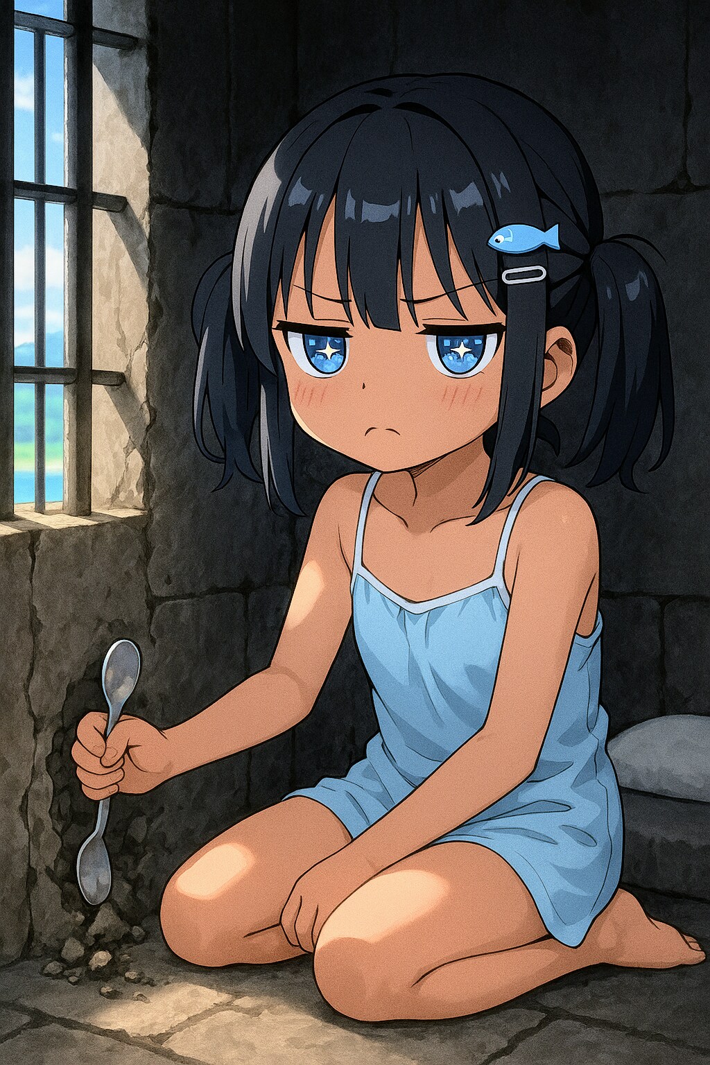 脱獄を企てるこなつちゃん