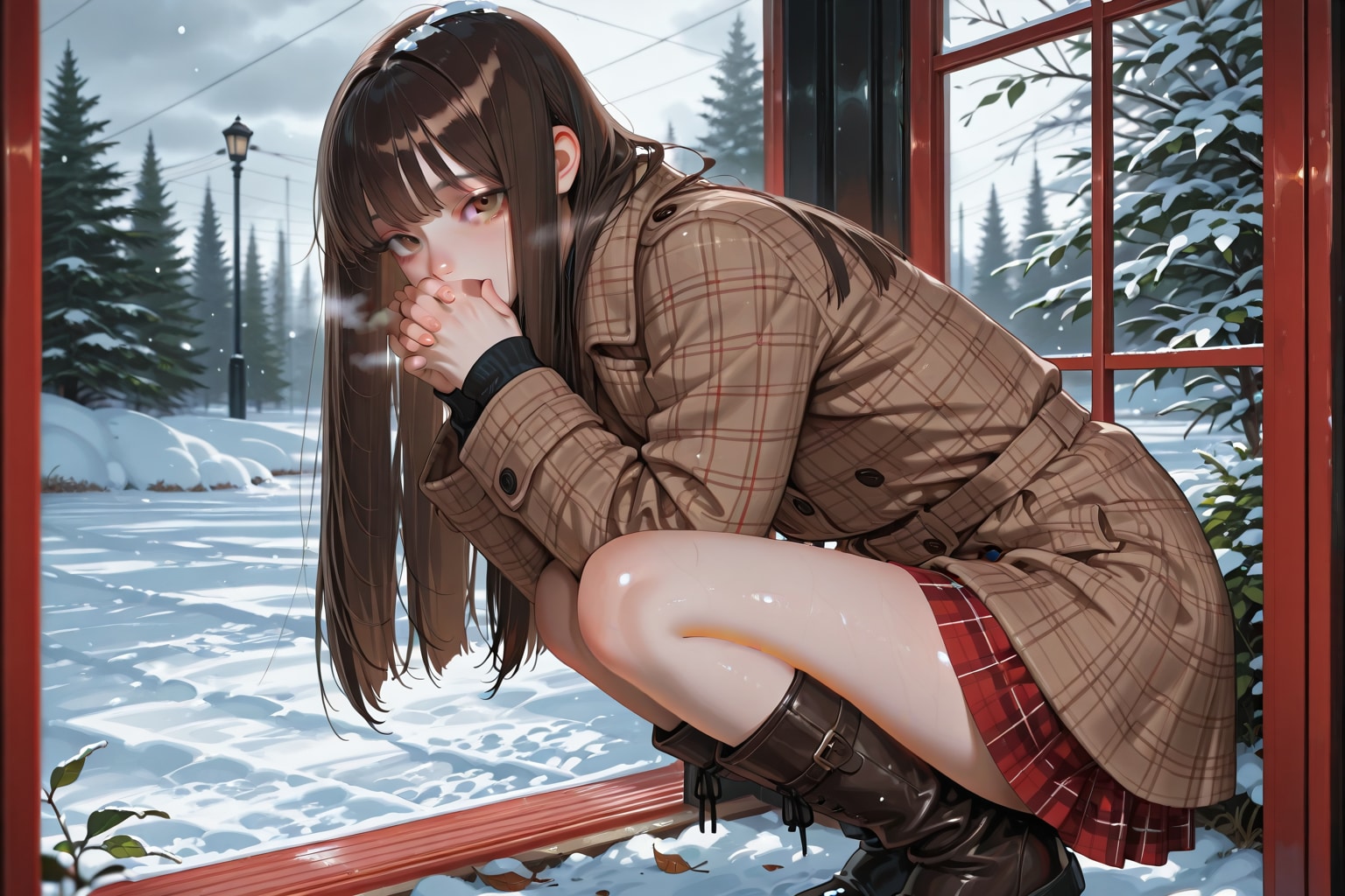 しゃがんでる子 | の人気AIイラスト・グラビア