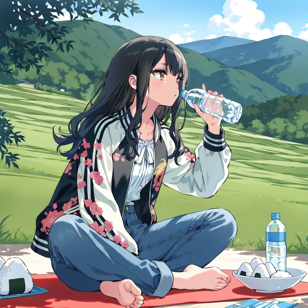 大自然の中で