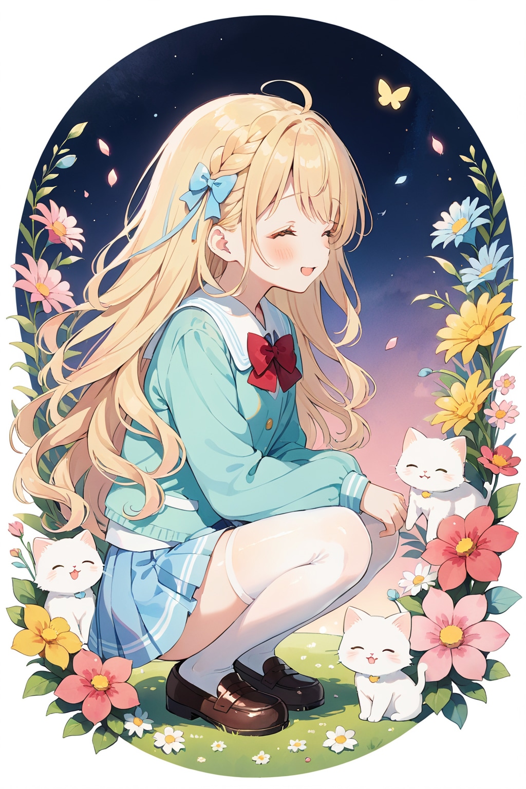 子猫とニーハイ | の人気AIイラスト・グラビア