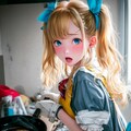 「もーお兄ちゃんが話し続けるから焦げちゃったじゃない！」 3枚目