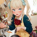 「もーお兄ちゃんが話し続けるから焦げちゃったじゃない！」 2枚目