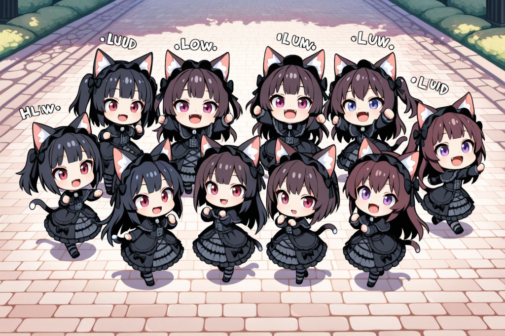 ゴシックねこちゃん達♡