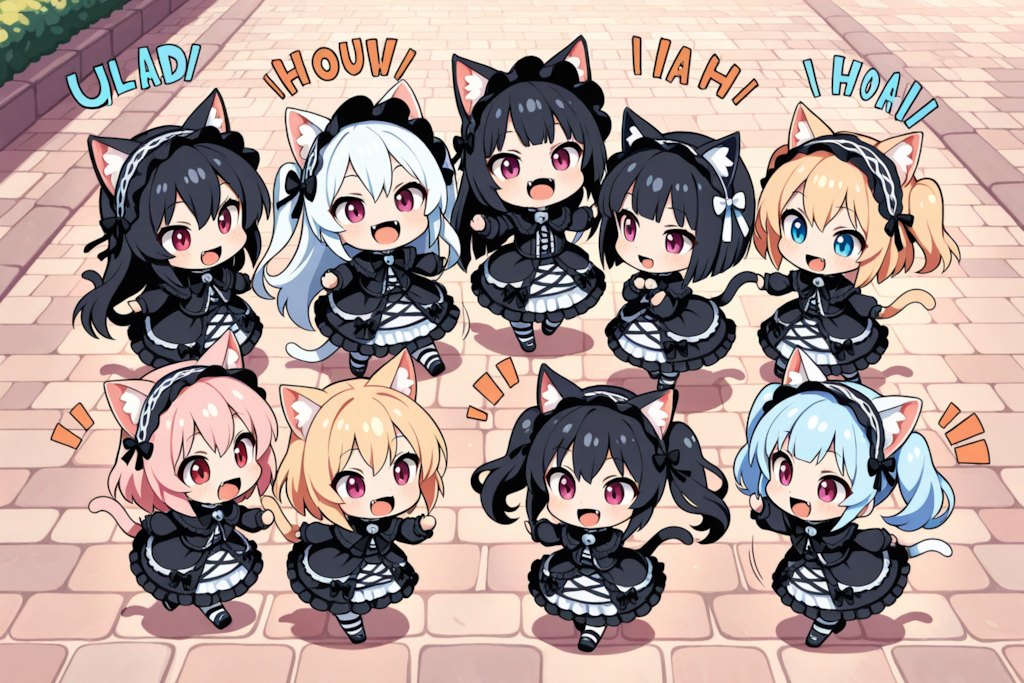ゴシックねこちゃん達♡