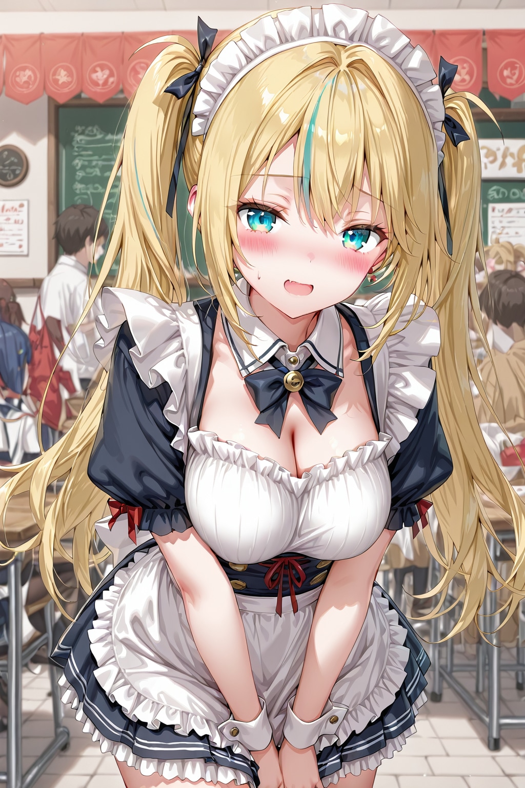 巨乳ギャルメイド生成してみた