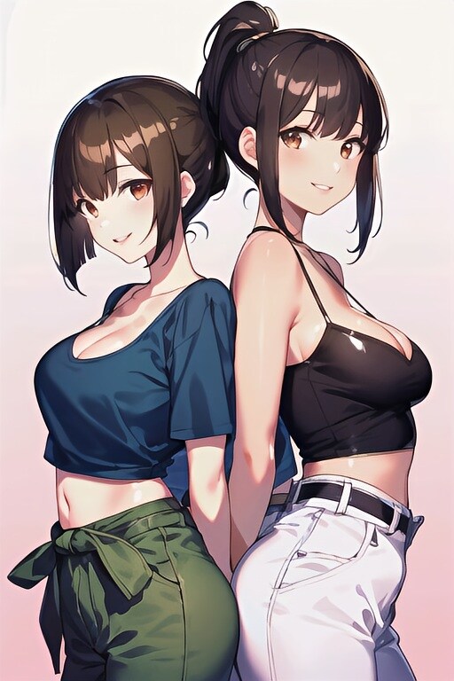 背中合わせ