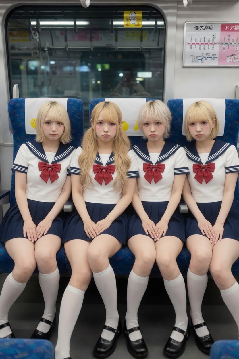 パンチラ覗いているのがバレたのに、パンツを見せつけてくるJK001