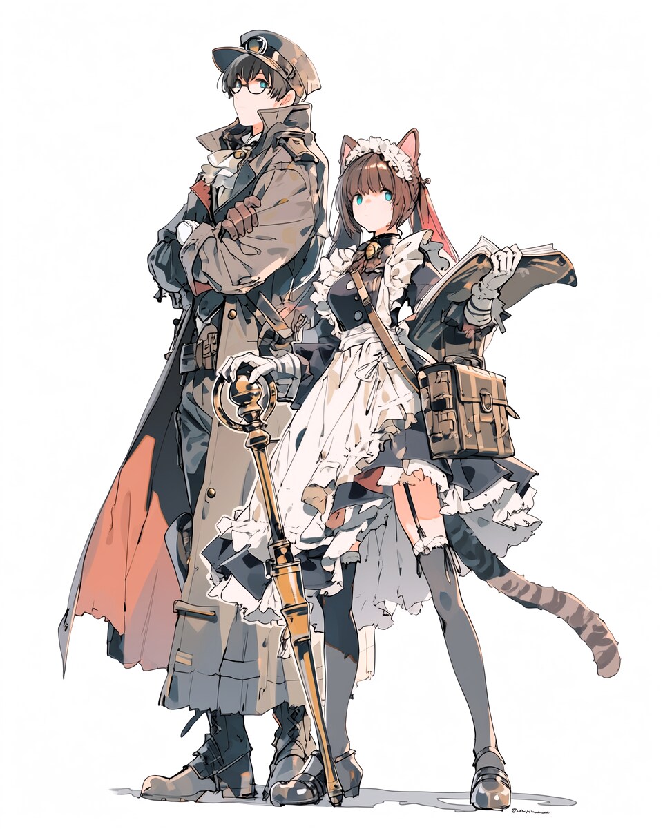 猫娘メイドと主人 | の人気AIイラスト・グラビア