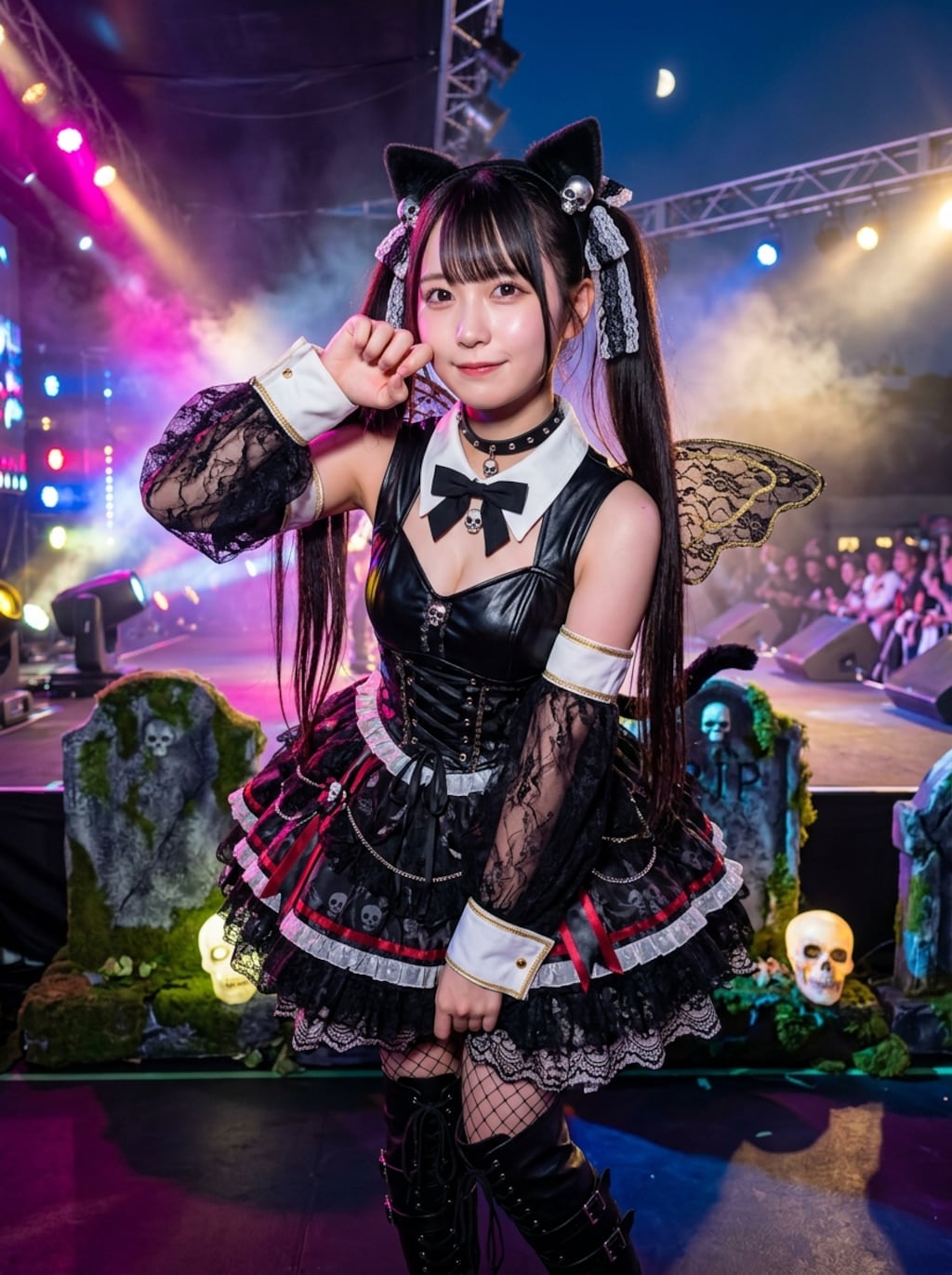 黒ツイにゃん