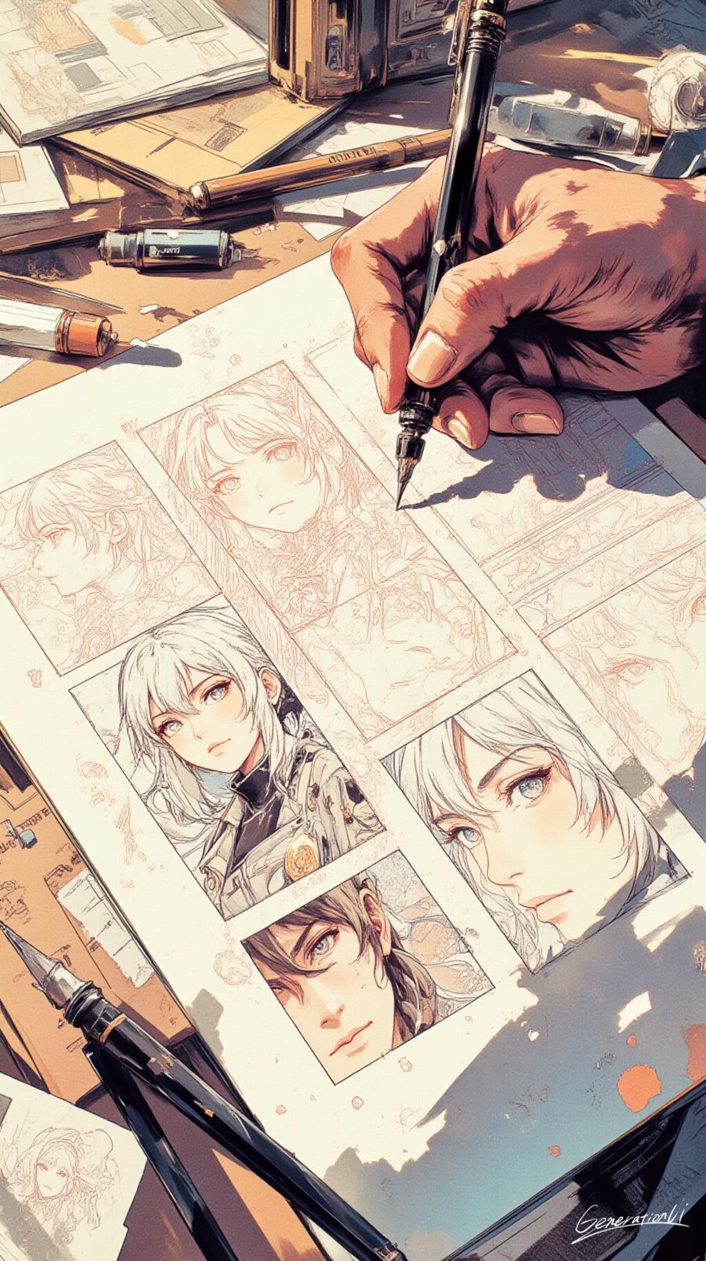 漫画家のゲンバ／スマホ壁紙アーカイブ