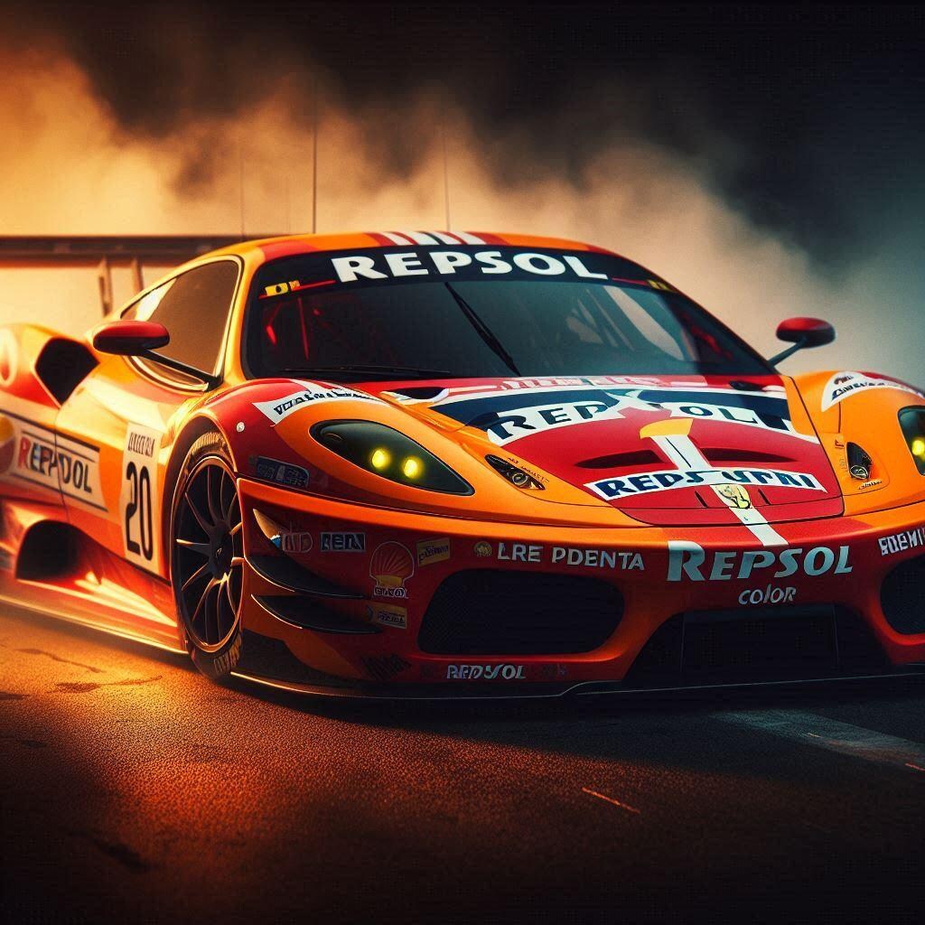 レプソルカラーフェラーリ430スクーデリアレーシングカー