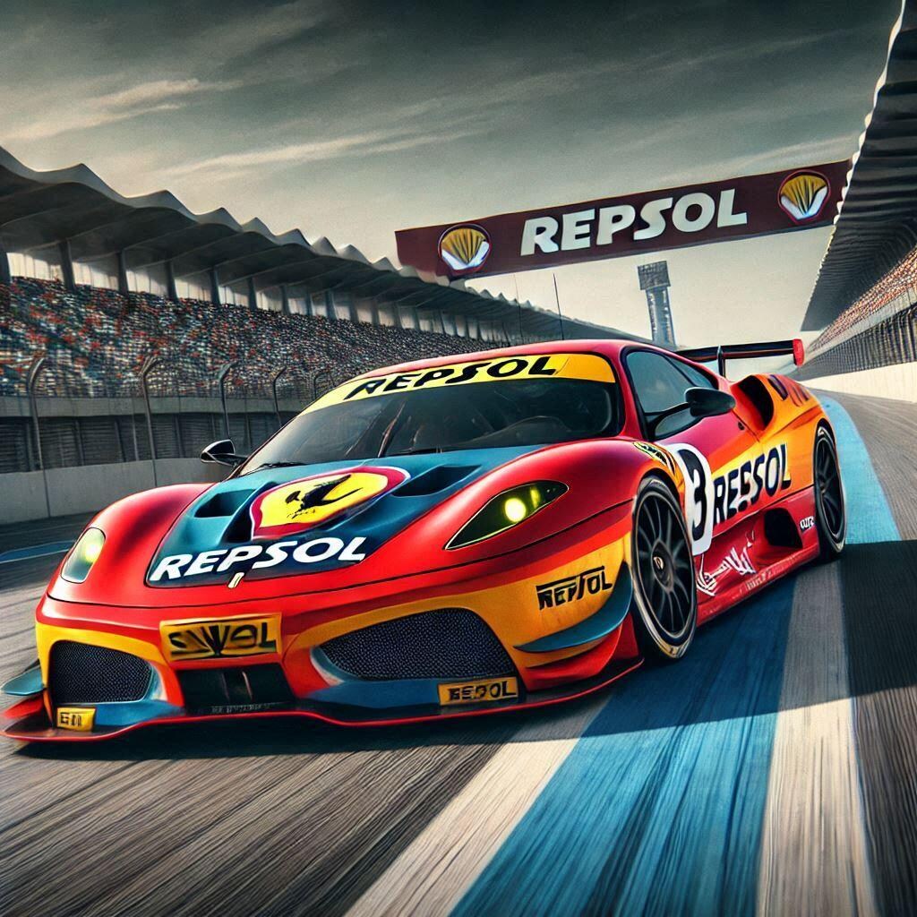 レプソルカラーフェラーリ430スクーデリアレーシングカー