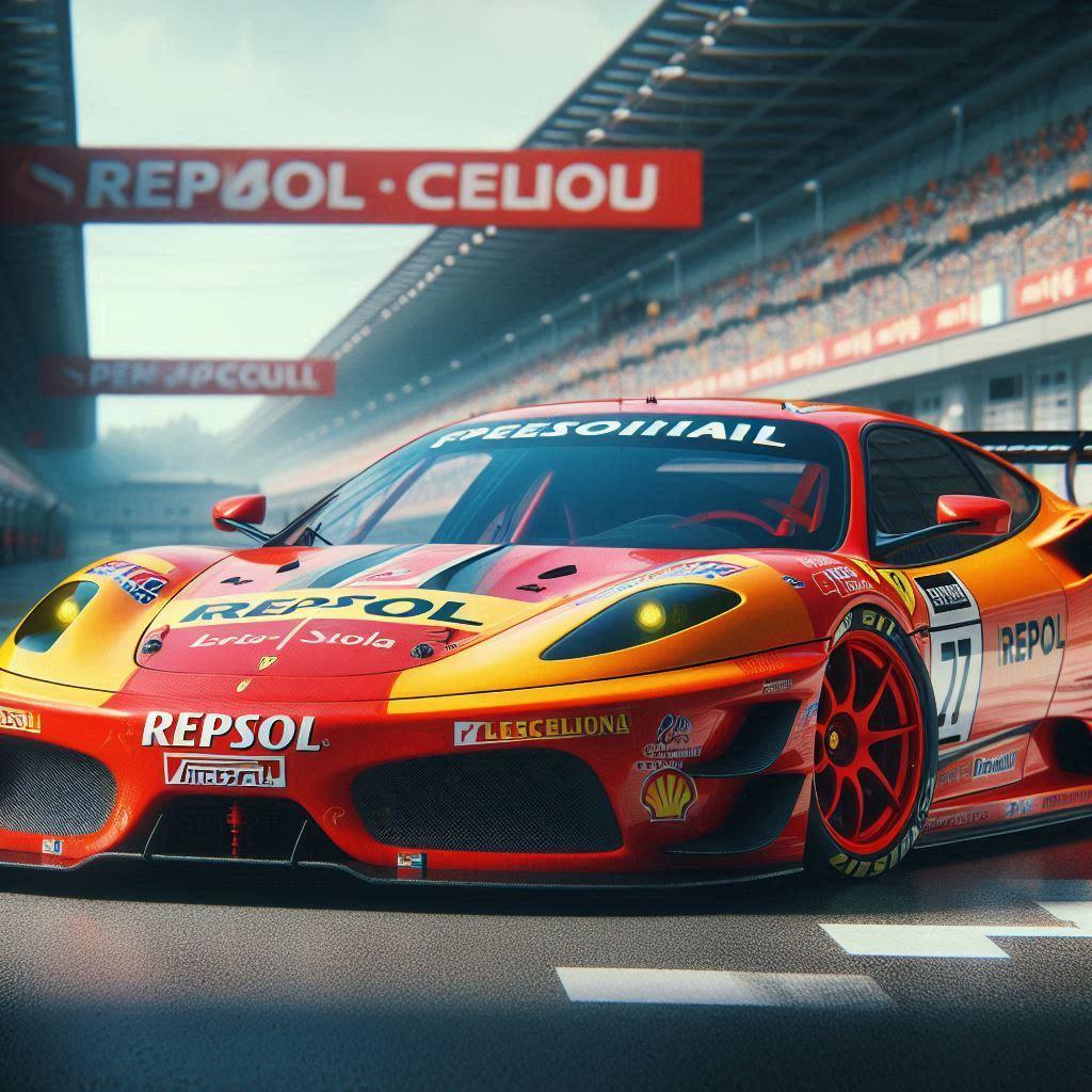 レプソルカラーフェラーリ430スクーデリアレーシングカー | の人気AIイラスト・グラビア