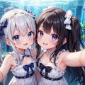 水族館で自撮り撮影 2枚目