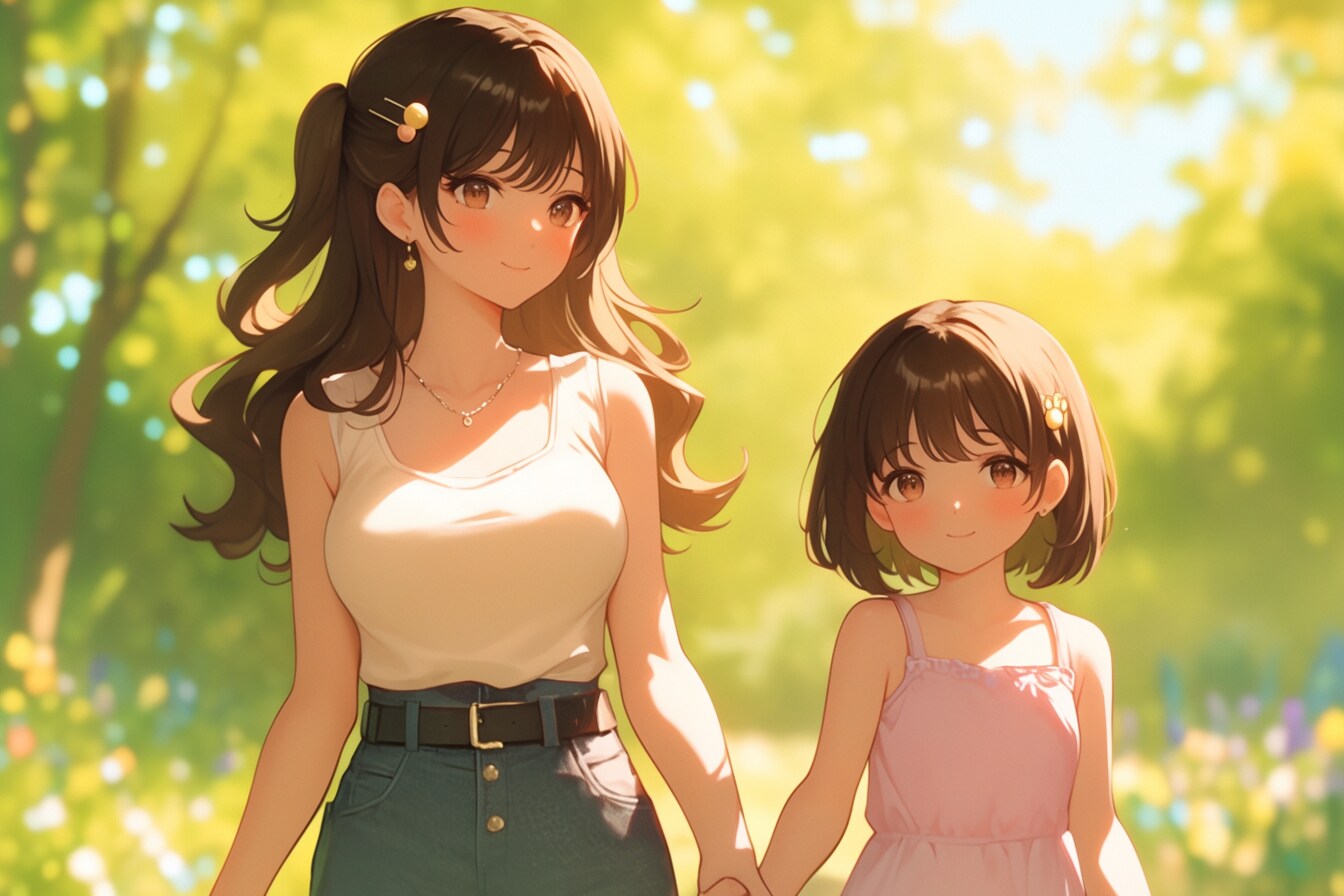 母と娘22 | の人気AIイラスト・グラビア