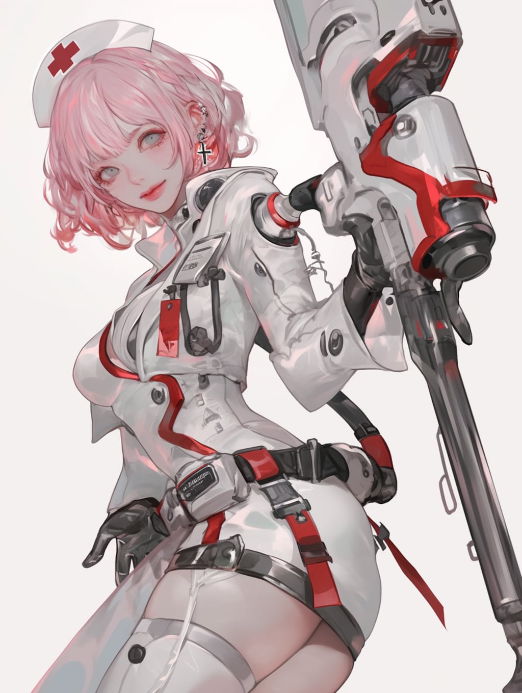 cyber nurse sci-fi mode