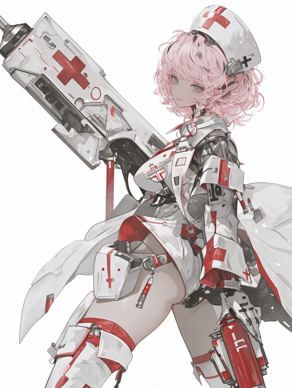 cyber nurse sci-fi mode