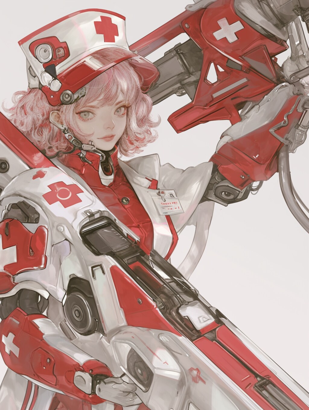 cyber nurse sci-fi mode