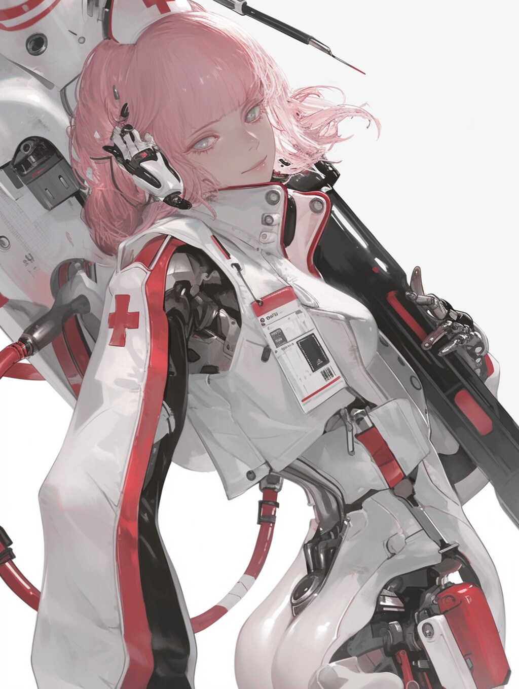 cyber nurse sci-fi mode