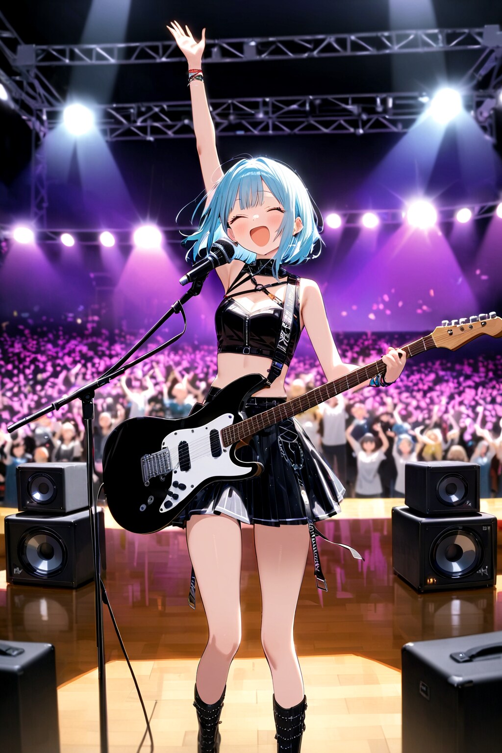 ちちぷい学園ライブ | の人気AIイラスト・グラビア