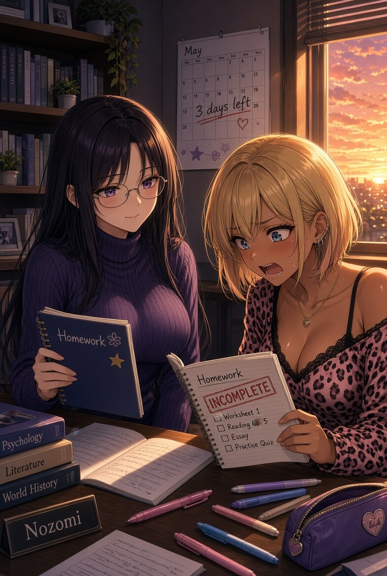 夏休み最終日の2人 | の人気AIイラスト・グラビア