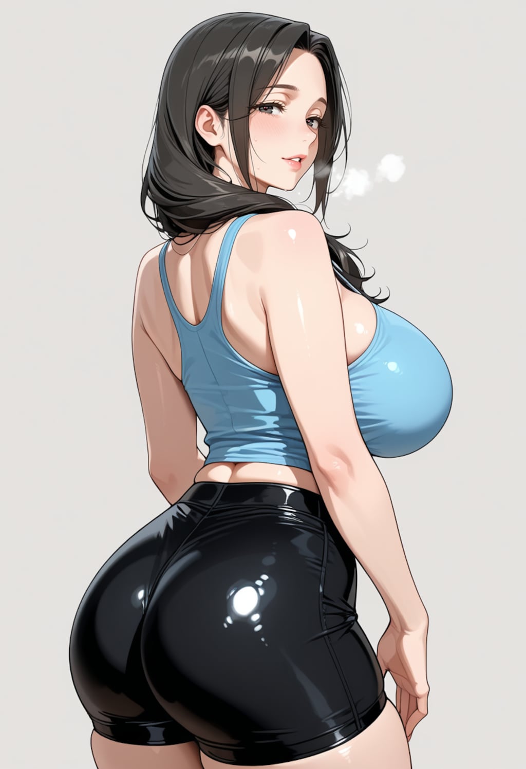 ヨガウェアの熟女